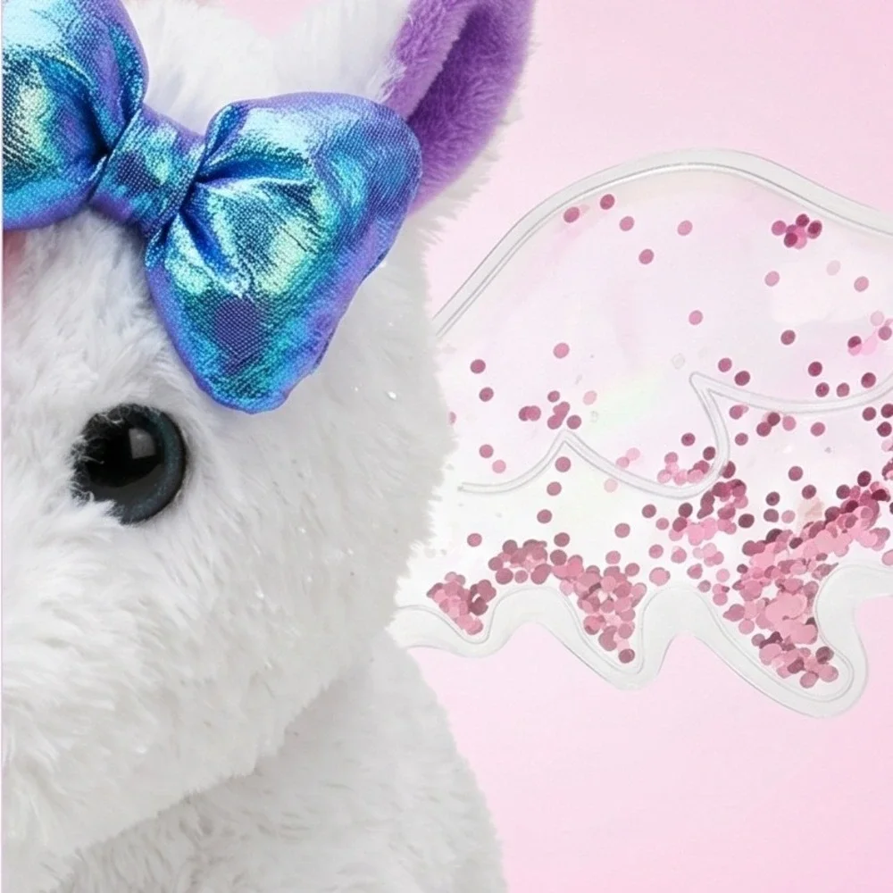 Barbie‎ Unicorn Plush Pegasus Pink Wings Stuffed Animal Toy Does Not Talk